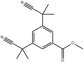methyl 3,5-bis(2-cyanopropan-2-yl)benzoate Structural