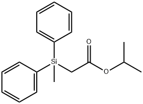 Isopropyl (Methyldiphenylsilyl)acetate Structural
