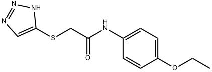 N-(4-ethoxyphenyl)-2-(1H-1,2,3-triazol-5-ylsulfanyl)acetamide Structural