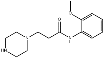 N-(2-methoxyphenyl)-3-(piperazin-1-yl)propanamide Structural