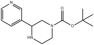 tert-butyl 3-(pyridin-3-yl)piperazine-1-carboxylate Structural