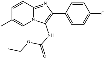 ethyl (2-(4-fluorophenyl)-6-methylimidazo[1,2-a]pyridin-3-yl)carbamate Structural