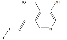 5-Hydroxy-4-(hydroxymethyl)-6-methylpyridine-3-carbaldehyde hydrochloride Structural