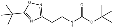 tert-butyl 2-(5-tert-butyl-1,2,4-oxadiazol-3-yl)ethylcarbamate Structural