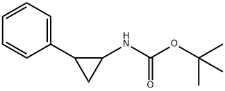 tert-Butyl (2-phenylcyclopropyl)carbamate Structural
