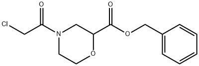 benzyl 4-(2-chloroacetyl)morpholine-2-carboxylate Structural