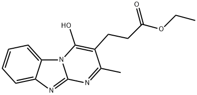 ethyl 3-(4-hydroxy-2-methylbenzo[4,5]imidazo[1,2-a]pyrimidin-3-yl)propanoate Structural