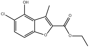ethyl 5-chloro-4-hydroxy-3-methylbenzofuran-2-carboxylate Structural