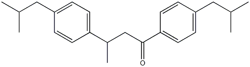 1,3-bis(4-isobutylphenyl)butan-1-one Structural