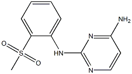N2-[2-(Methylsulfonyl)phenyl]pyrimidine-2,4-diamine Structural