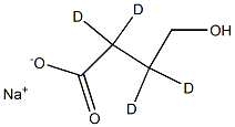 Sodium 4-Hydroxybutyrate-2,2,3,3-d4 	 Structural