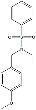 N-Ethyl-N-(4-methoxybenzyl)benzenesulfonamide Structural