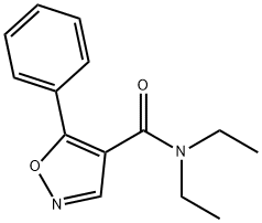 N,N-diethyl-5-phenylisoxazole-4-carboxamide Structural