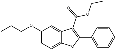 ethyl 2-phenyl-5-propoxybenzofuran-3-carboxylate Structural