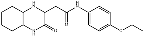 N-(4-ethoxyphenyl)-2-(3-oxodecahydroquinoxalin-2-yl)acetamide Structural