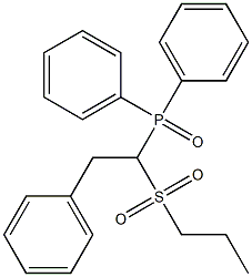 Diphenyl(2-phenyl-1-(propylsulfonyl)ethyl)phosphine oxide Structural