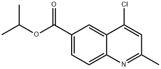 isopropyl 4-chloro-2-methylquinoline-6-carboxylate Structural