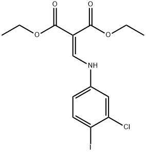 diethyl 2-((3-chloro-4-iodophenylamino)methylene)malonate Structural