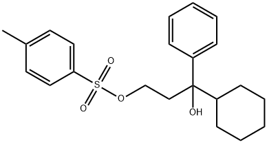 Toluene-4-sulfonic acid 3-cyclohexyl-3-hydroxy-3-phenyl-propyl ester Structural