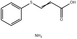 ammonium (E)-3-(phenylthio)acrylate Structural