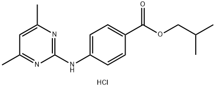 isobutyl 4-((4,6-dimethylpyrimidin-2-yl)amino)benzoate hydrochloride Structural