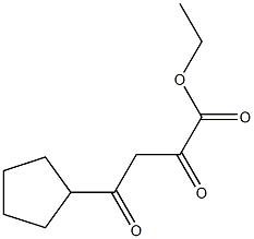 ethyl 4-cyclopentyl-2,4-dioxobutanoate Structural