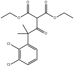 diethyl 2-(2-(2,3-dichlorophenyl)-2-methylpropanoyl)malonate Structural