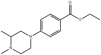 ethyl 4-(3,4-dimethylpiperazin-1-yl)benzoate Structural