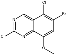 Quinazoline, 6-bromo-2,5-dichloro-8-methoxy- Structural
