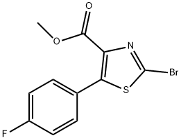 methyl 2-bromo-5-(4-fluorophenyl)thiazole-4-carboxylate Structural