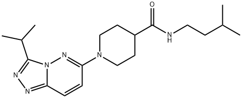 N-(3-methylbutyl)-1-[3-(propan-2-yl)[1,2,4]triazolo[4,3-b]pyridazin-6-yl]piperidine-4-carboxamide Structural