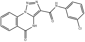 N-(3-chlorophenyl)-5-hydroxy-[1,2,3]triazolo[1,5-a]quinazoline-3-carboxamide Structural