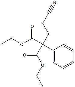 diethyl 2-(2-cyanoethyl)-2-phenylmalonate Structural
