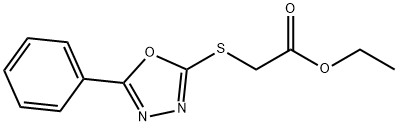 ethyl [(5-phenyl-1,3,4-oxadiazol-2-yl)sulfanyl]acetate Structural