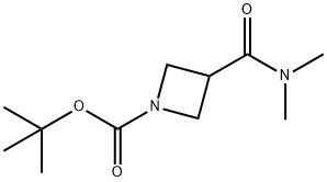 tert-butyl 3-(dimethylcarbamoyl)azetidine-1-carboxylate Structural