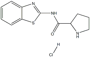N-(benzo[d]thiazol-2-yl)pyrrolidine-2-carboxamide hydrochloride Structural