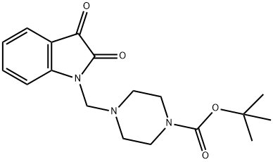 tert-butyl 4-((2,3-dioxoindolin-1-yl)methyl)piperazine-1-carboxylate Structural