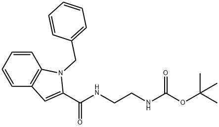 tert-butyl (2-(1-benzyl-1H-indole-2-carboxamido)ethyl)carbamate Structural