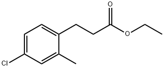 ethyl 3-(4-chloro-2-methylphenyl)propanoate Structural