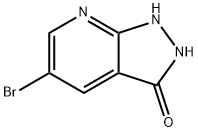 5-bromo-1,2-dihydro-3H-Pyrazolo[3,4-b]pyridin-3-one Structural