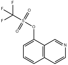 Trifluoro-methanesulfonic acid isoquinolin-8-yl ester Structural