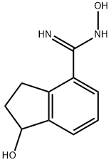 N,1-dihydroxy-2,3-dihydro-1H-indene-4-carboximidamide Structural