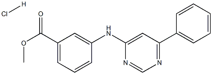 methyl 3-((6-phenylpyrimidin-4-yl)amino)benzoate hydrochloride Structural