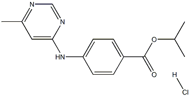 isopropyl 4-((6-methylpyrimidin-4-yl)amino)benzoate hydrochloride Structural