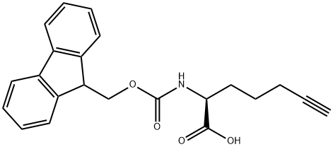 Fmoc-(S)-2-amino-hept-6-ynoic acid Structural