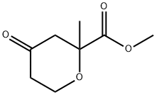 methyl 2-methyl-4-oxo-tetrahydro-2H-pyran-2-carboxylate Structural