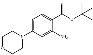 tert-butyl 2-amino-4-morpholinobenzoate Structural