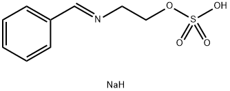 sodium (E)-2-(benzylideneamino)ethyl sulfate Structural