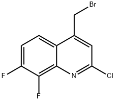 Quinoline,4-(bromomethyl)-2-chloro-7,8-difluoro- Structural