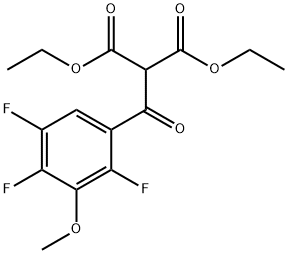 diethyl 2-(2,4,5-trifluoro-3-methoxybenzoyl)malonate Structural